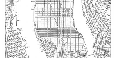 Քարտեզ Մանհեթենի ցանց