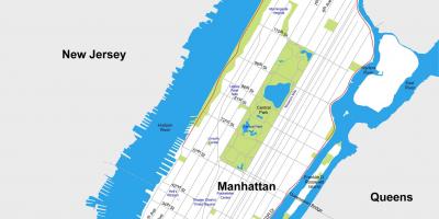 Քարտեզ քաղաքի Manhattan տպել