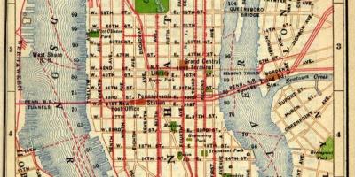 Քարտեզը հին Մանհեթենի